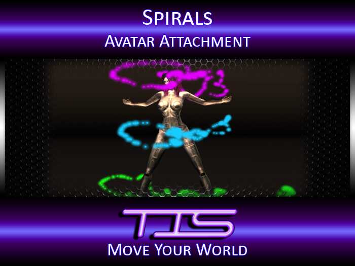 Spirals Effect Particle Attachment